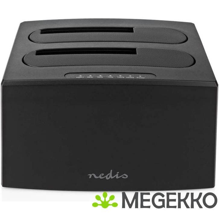 Nedis Docking Station voor Harde Schijf USB 3.2 Gen1 2.5/3.5, Computers en Software, Harde schijven, Nieuw, Verzenden