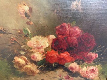 Jos Klaas a.k.a. Henry Schouten (1857-1927) - Bloemstilleven