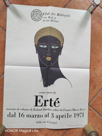 Erté - Erté Mostra cento opere. Milano 1971 + Lettera