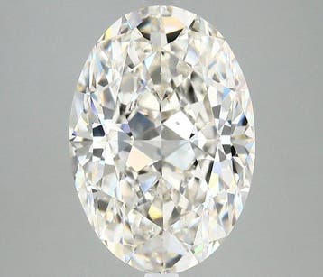 1 pcs Diamant (Natuurlijk) - 5.13 ct - Ovaal - H - VS2 -, Nieuw