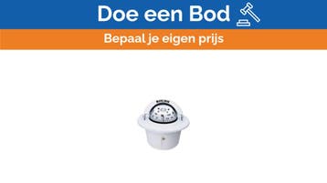 Bieden: Ritchie HF-79W flush mount compass white with light, Ophalen of Verzenden, Nieuw
