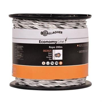 Gallagher EconomyLine cord (02) wit 200m, Tuin en Terras, Ophalen of Verzenden, Nieuw