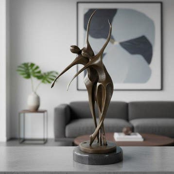 Milo (1910-1978) - sculptuur, Dancing Couple - 50 cm -