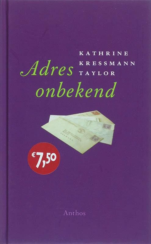 Adres onbekend 9789041412157 Kathrine Kressmann Taylor, Boeken, Romans, Gelezen, Verzenden