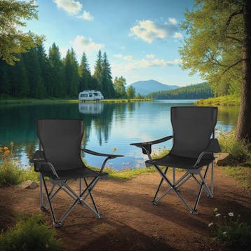 Kampeerstoelen Gil - Set van 2, Caravans en Kamperen, Verzenden, Nieuw