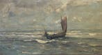 Herman Van Den Berghe (1857-1930) - Marine, Antiek en Kunst, Kunst | Schilderijen | Klassiek