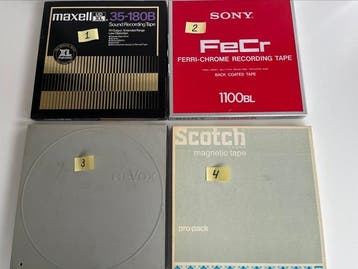 Sony, Revox, 3M, Maxell - 26cm reel-to-reel Reel-to-reel, Nieuw