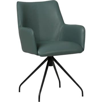 Set van 8 Leren draaibare eetkamerstoelen Wave - Toledo, Huis en Inrichting, Stoelen, Ophalen of Verzenden, Nieuw, Leer, Vijf, Zes of meer stoelen