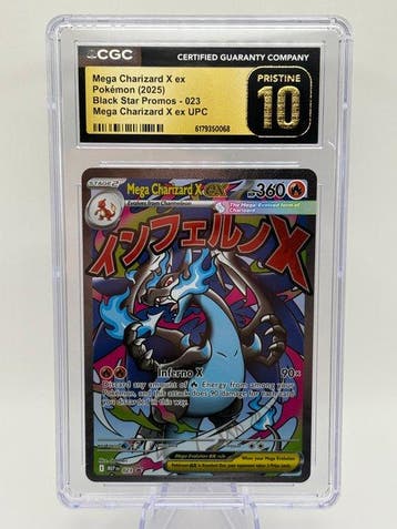 Pokémon - 1 Graded card - Charizard 023 Promo card, Foil,, Nieuw