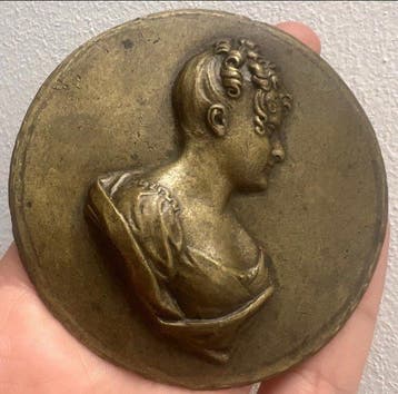 Frankrijk. Medal One-sided medallion in cast bronze with