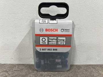 Veiling - 4x Bosch schroefbits 25mm Torx-25 Impact Control 2, Nieuw