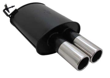 Sport Uitlaat 2x76mm Ronde Eindstukken BMW 5 Serie E39 B5456, Nieuw, BMW