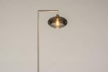 Rietveld Vloerlampen - Grijs, Staalgrijs - Glas, Staal, Meta, Verzenden, Nieuw