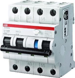 ABB aardlekautomaat / 16A, 30mA, C-kar, 3-polig+nul /, Ophalen of Verzenden, Nieuw