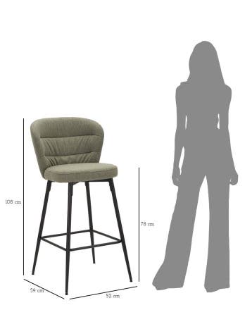 BARKRUK LOSANNA GROEN SET 2 PZ CM 52X59X108, Ophalen of Verzenden, Nieuw