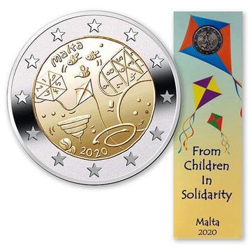 Malta 2 Euro Spelletjes 2020 Coincard, Verzenden