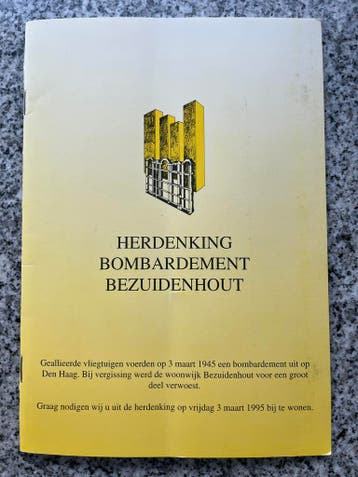 Herdenking bombardement Bezuidenhout (Den Haag), Verzenden, 20e eeuw of later, Gelezen