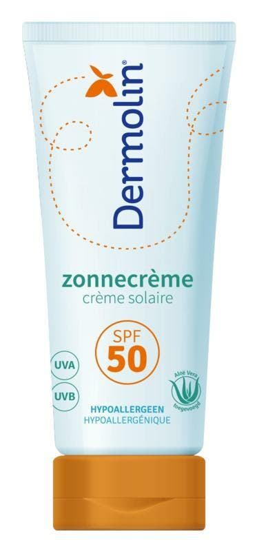 Dermolin Zonnebrandcreme SPF50 75 ml, Diversen, Verpleegmiddelen, Nieuw, Verzenden
