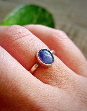 Ring Oltre handgemaakt met verstelbare maat, van 925
