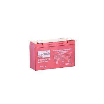 Zenith VRLA accu | ZGL060026 | 6V 12Ah, Ophalen of Verzenden, Nieuw