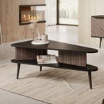 Salontafel eiken zwart 100cm | organisch | nieuw | bezorging, Huis en Inrichting, Tafels | Salontafels, Overige materialen, 100 tot 150 cm