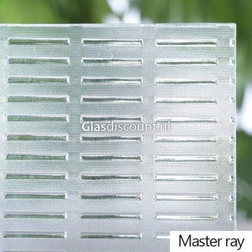 Enkel glas figuurglas Master-ray blank 4mm, Ophalen of Verzenden, Nieuw