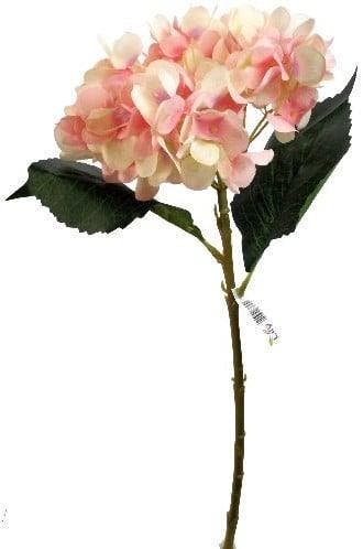 Hortensia Hydrangea Peach Zijdenbloem Single 46 cm, Ophalen of Verzenden, Nieuw