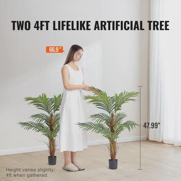 Kunstpalmboom 120-180 cm - Onderhoudsvriendelijk & Anti-omva, Verzenden, Nieuw