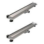 Brauer Douchegoot met Multifunctioneel Rooster en Flens Voor, Ophalen of Verzenden, Nieuw, Rvs