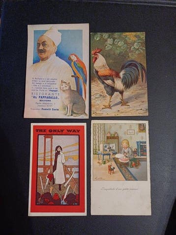 Fantasie - Diversen, illustratoren. Humor - Ansichtkaart, Gelopen