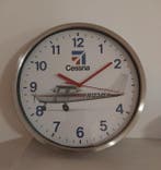 Wandklok - Modern Metaal, Glas - 2020+ - Cessna-vliegtuig