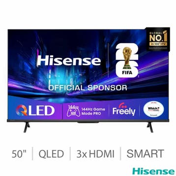 Hisense 50E78QTUKPRO - 50 inch - 4K QLED - 144Hz - Smart TV, Ophalen of Verzenden, Nieuw