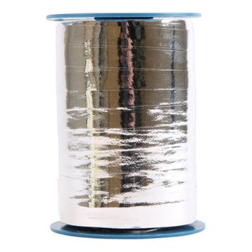 Krullint Metallic 10mm Zilver - 250 Meter, Ophalen of Verzenden
