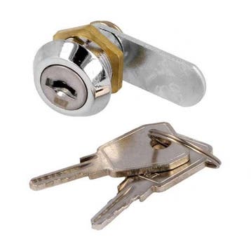 Locker slot - Kantelslot - 15mm - gelijke sleutels - 827, Ophalen of Verzenden, Nieuw, Rvs, Slot