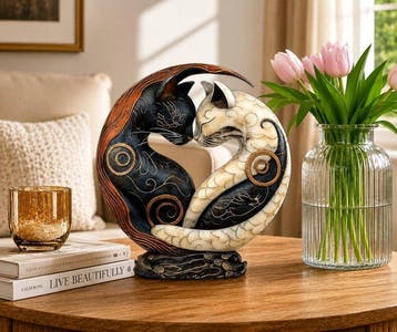 Decoratief ornament - Luxury Handcrafted Black & White