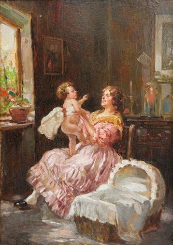 Agapit Stevens (1849-1917/24), circle of - Interieurszene
