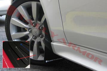 Rally Armor 07-17 Mitsubishi Lancer Black UR Mud Flap w/, Ophalen of Verzenden, Nieuw