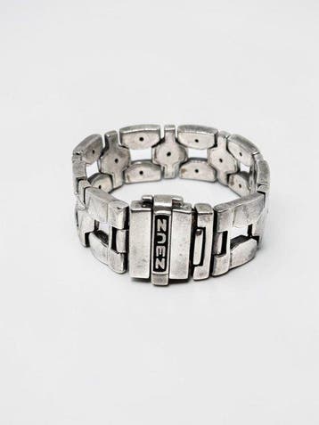 Zonder minimumprijs - Schakelarmband Zilver - ZeuZ, 108