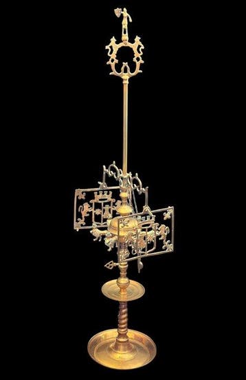 Lamp - leeuwen - Brons, Messing