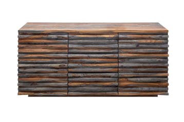 Massief dressoir RELIEF 160cm Sheeshamhout grijze, Huis en Inrichting, Tafels | Sidetables, Ophalen of Verzenden, Nieuw