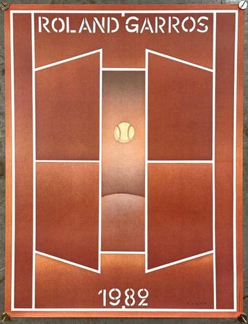 Jean-Michel Folon - Roland Garros 1982 | Litografia Maeght