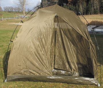 Britse leger muskietennet tent groot, legergroen, Caravans en Kamperen, Tenten, Ophalen of Verzenden, Gebruikt, Tot en met 2