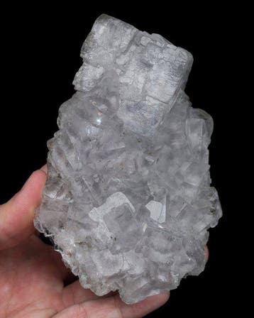 ijsheldere fluoriet uit Spanje (grote kast) - Hoogte: 11.6