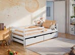 Kinderbed met Lade Lio - 90 x 200 - Wit, Verzenden, Nieuw, 180 cm of meer, 85 tot 100 cm