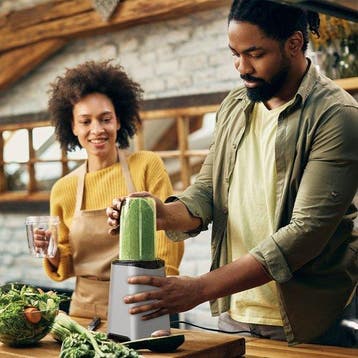 2dekans | KitchenBrothers Smoothie Blender – Incl. 4 Bekers, Ophalen of Verzenden, Gebruikt