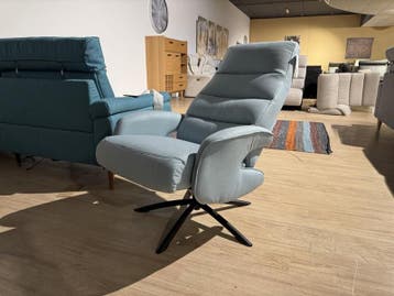 Relaxfauteuil, blauwgrijs, Antiek en Kunst