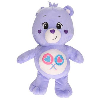 Troetelbeertjes knuffel - paars pluche - 28 cm - cartoon, Verzenden, Nieuw