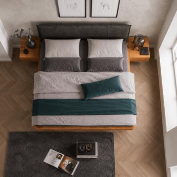 Van Schaik Ulmar Massief Eiken Balkenbed - 180 x 200, Nieuw