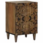 vidaXL Badkamerkast Bruin 38 x 33,5 x 58 cm Massief Mango, Verzenden, Nieuw, (Half)hoge kast