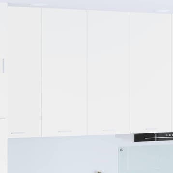 vidaXL Hangende kast met 2 deuren Wit 80 x 31 x 100 cm, Verzenden, Nieuw, Wit